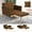 Brown, variant on ACMEASE velvet tufted Armchair, Brown