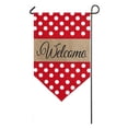 thumbnail image 4 of Burlap Polka-Dot Welcome Monogram L Garden Flag, 12.5 x 18 inches, 4 of 4
