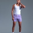 thumbnail image 5 of Men's Casual Shorts Threads Men Shorts Volleyball Men Lightweight Mens Denim Cargo Active Cu Stretch Workout Pack Men's Yoga Mens Short Athletic Purple 3XL, 5 of 7