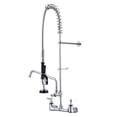 thumbnail image 1 of Aquaterior 36" Height Wall Mount Pre-Rinse Commercial Faucet Kitchen Sink Sprayer Home Fit for 2/3 Compartment Sink, 1 of 11