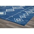 thumbnail image 5 of Soleil BR15G Native Blues Tribal Moroccan blue Area Rug, 8'x10', 5 of 10