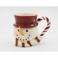 thumbnail image 3 of Ceramic Snowman Coffee Mug Set of 2 13oz Christmas, 3 of 5