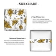 thumbnail image 5 of Tissue Hohey Bee Golden2 Box Cover Holder, Square by Xecao - Leather Decorative Organizer for Tabletop, Bathroom, Car, Office, 5 of 8