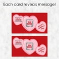 thumbnail image 3 of Big Dot of Happiness Conversation Hearts - Scratch Off Valentine's Day Cards - 22 Count, 3 of 6
