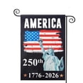 thumbnail image 4 of Sinkoo 2 Pack 250 Years America Garden Flag,250th Anniversary USA Patriotic Double-Sided Banner,Statue of Liberty Design, 12 x 18 Inch, 1776-2026 Semiquincentennial, 4 of 6