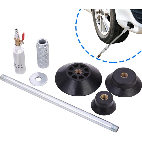 Upgraded Car Dent Air Pneumatic Dent Puller Heavy Pneumatic Sag Repair Pull Hammer Slide Hammer Tool Kit Dent Repair Suction Cup Slide Tool with 3PCS Suction Cup