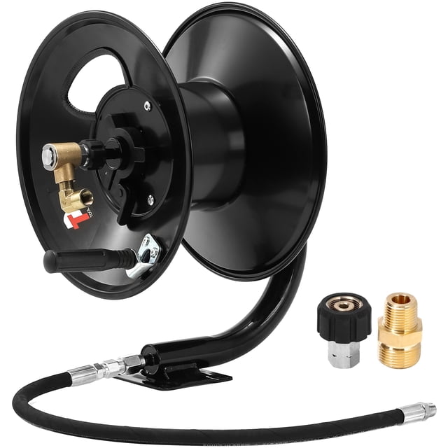 Carrete para manguera de hidrolavadora Tool Daily de 30 m, acero de alta resistencia