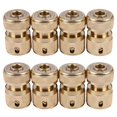 thumbnail image 1 of 8 Pc Brass Hose Connector Hose End Quick Connect Fitting 1/2 Inch Hose Pipe Quick Connector for Gardening Home, 1 of 8