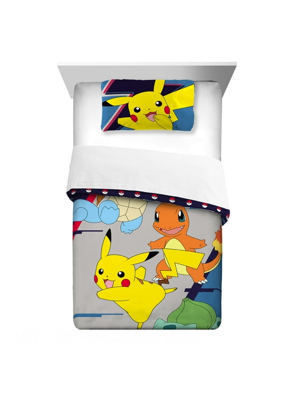 Pokemon Kids Comforter Set, 2-Piece, Twin/Full, Reversible