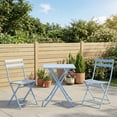 thumbnail image 2 of Outsunny 3 Pieces Garden Bistro Coffee Set Blue, 2 of 10