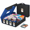 Black/Blue-3200+ Standard, variant on Black/Red 3200+ Standard 4 Row Trading Card Storage Case with Display Slots
