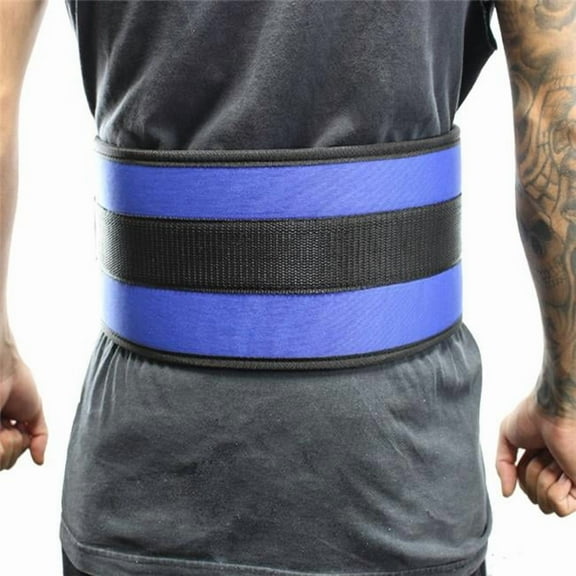 Last Punch® 6" Nylon Power Weight Lifting Belt Back Support Belt Blue All Sizes