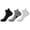 Colorful, variant on Ankle Socks 3 Pairs Unisex Terry Cushioned Ankle Sports Socks Shock Absorbing Sweat Wicking Athletic Socks for Basketball Marathon Running Badminton Fitness Outdoor