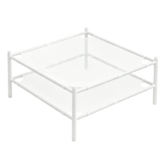 Sweater Drying Rack, Mesh Clothes Drying Rack, Stackable Laundry Drying Rack, Lay Flat Dryer for Delicates, Portable Dry Rack for Indoor or Outdoor, White, 2-Pack