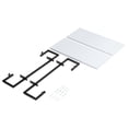 thumbnail image 2 of Americanflat White Floating Wall Shelves - 2-Tiered - Wall Mounted - Metal Bracket - Display Ledge for Bedroom, Bathroom, Living Room, Kitchen, and Office, 2 of 8