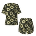 thumbnail image 5 of Kdxio Sunflowers Print Pajamas Sets for Women Short-Sleeved Pjs with Lounge Shorts Two Piece Sleepwear S-4XL, 5 of 9