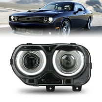Driver Side Headlight Headlamp Assembly W/LED DRL For 2015-2018 Dodge Challenger