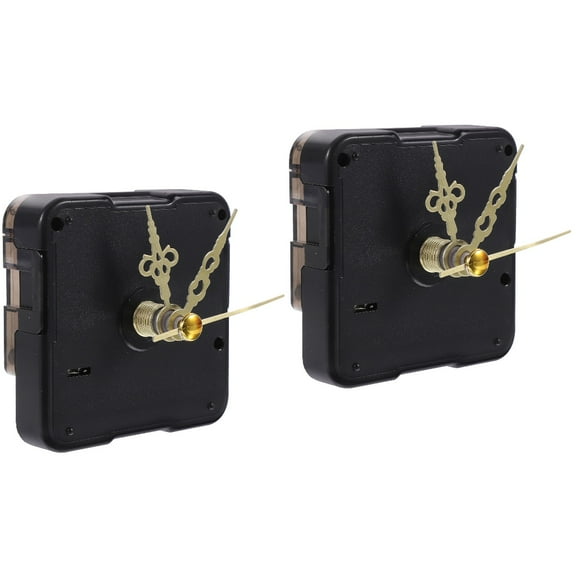 2 Sets Wall Clock Movement Mechanism Small Hands Kit Golden