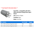 thumbnail image 2 of Fuel Filter - Compatible with 2016 - 2020 Land Rover Range Rover Sport Diesel 2017 2018 2019, 2 of 2