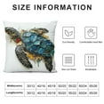 thumbnail image 5 of GOSMITH  Ocean Turtle Outdoor Pillow Cover for Pool Beach Chair Sea Marine Theme Waterproof Decorative Throw Pillowcase Super Soft Pillow Cushion Case Retro Nautical Map Texture, 5 of 5