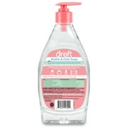 Dreft Plant-Based Liquid Dish Soap and Dishwashing Detergent for Baby Bottle, Fragrance Free Baby Essentials, 18 fl oz