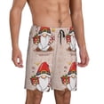 thumbnail image 2 of Kdxio Christmas Gnome star Print Mens Sleep Shorts Bottoms Soft Comfy Pajama Wear Pants with Drawstring Pockets, 2 of 5