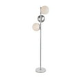 thumbnail image 3 of Eclipse 3 Lights Chrome Floor Lamp With Frosted White Glass, 3 of 5