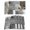 Grey, variant on Purple Abstract Placemats Set of 4, Modern Mottled Art Oil Painting Placemats for Dining Table, Place Mats for Kitchen Tabletop, Waterproof Wipeable Dining Table Mats Set