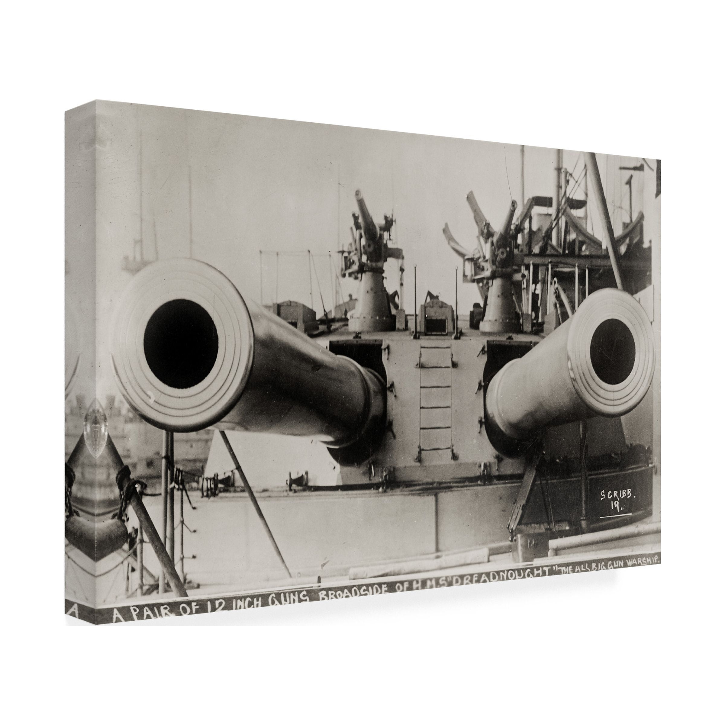 Print Collection 'Broadside of HMS Dreadnought' Canvas Art