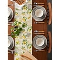 thumbnail image 2 of nqOlkjepod Yellow Lemons Table Runner 70 Inches Long Farmhouse Dress Scarves, Summer Botanical Fruit Leaves Country Dining Tablerunner for Coffee Table/Kitchen Island/Party Décor, 13" x 70", 2 of 8