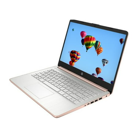HP Laptop 14” HD LCD, Intel Celeron N4120, 64GB eMMC, 4GB RAM, Windows 11 Home (S mode), Rose Gold, 14-DQ0054DX
