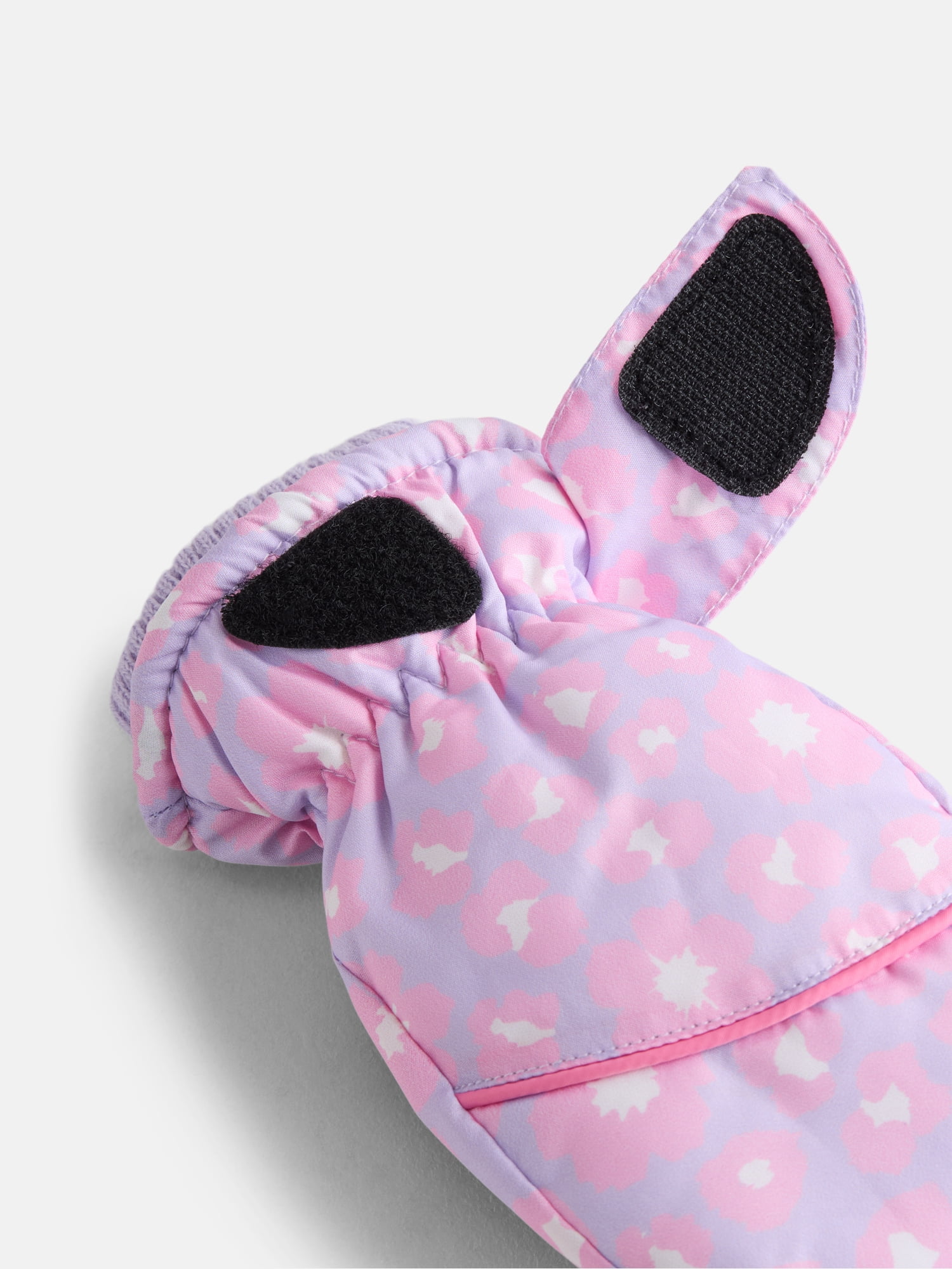 Reebok Toddler Girls' Beanie Hat and Sport Mittens Set, 3-Piece, One Size