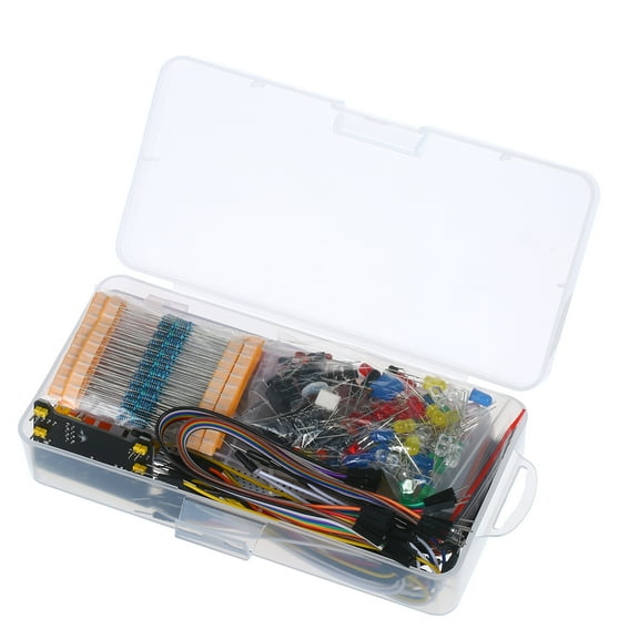 Meterk 830 Breadboard Set Electronics Component Starter DIY Kit with Box Compatible with Component Package