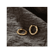thumbnail image 4 of Pendientes Xtellar Aretes Dorados Con Detalle Trenzado Chic, 4 of 4