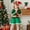 2-Green, variant on Elf Outfit for Girls Short Sleeve Christmas Elf Dress Girls Hat Set Party Dress Christmas Outfits for Girls Size 7-8 years