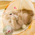 thumbnail image 4 of BESTSKY 2Pcs Cat Tunnel,Interactive Play Design Cat Products,Endless Cat Entertainment Cat Tunnels for Indoor Cats,Orange&Green,35*45*30cm, 4 of 5