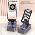 thumbnail image 1 of Soporte para teléfono móvil con altavoz Compatible con Bluetooth, salida USB plegable ajustable, 1 of 7