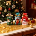 thumbnail image 6 of Christmas Package Holiday Drawstring Gift Bags, 50Pcs 9.06Inch Christmas Foil Gift Wrapping Sacks Pouches for Xmas Presents Party Favor, 6 of 8