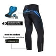 thumbnail image 2 of Mens Bike Pants Road Cycling Tights 4D Padded Biking Long Pants Blue L, 2 of 7
