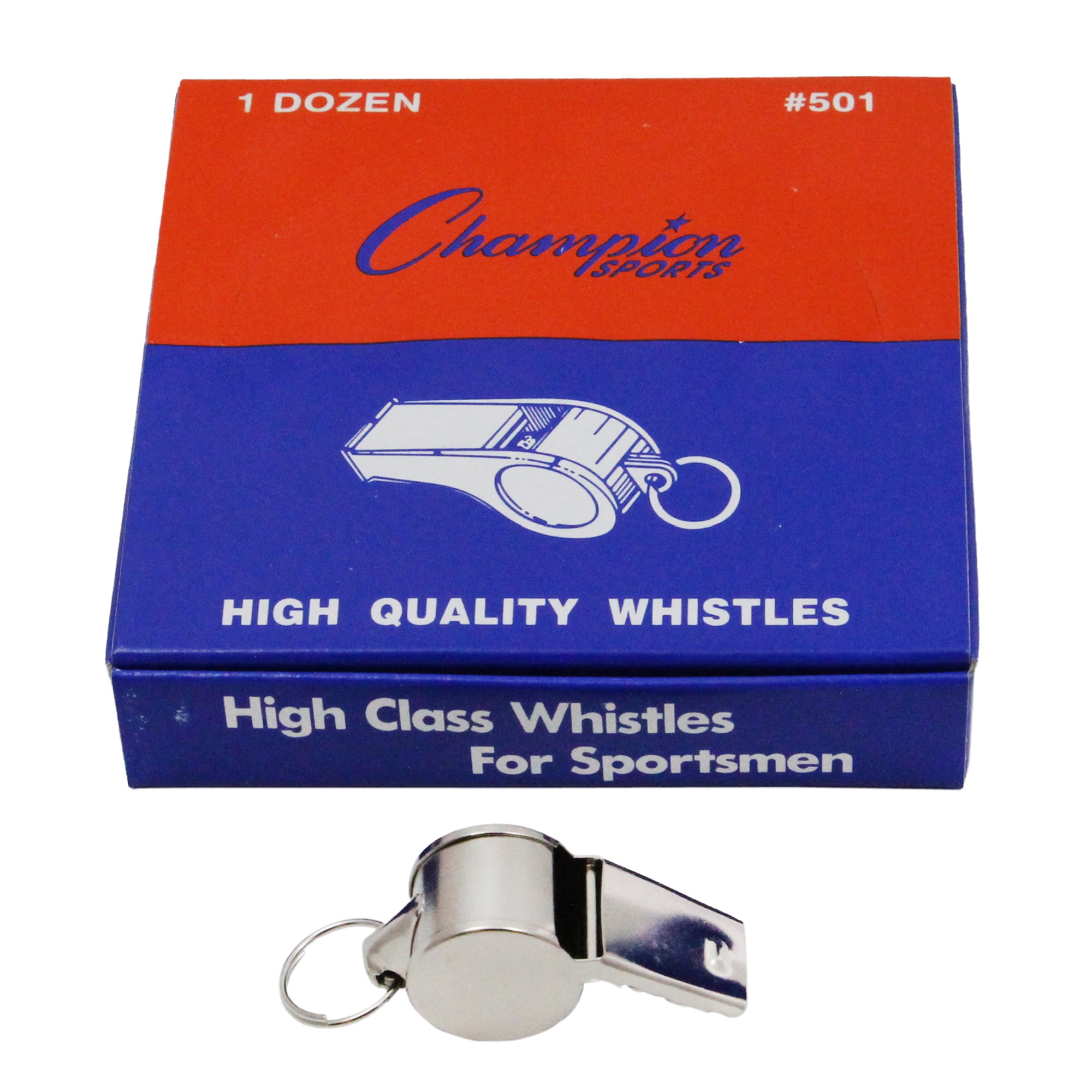 Medium Weight Metal Whistle, 12 Per Pack, 3 Packs