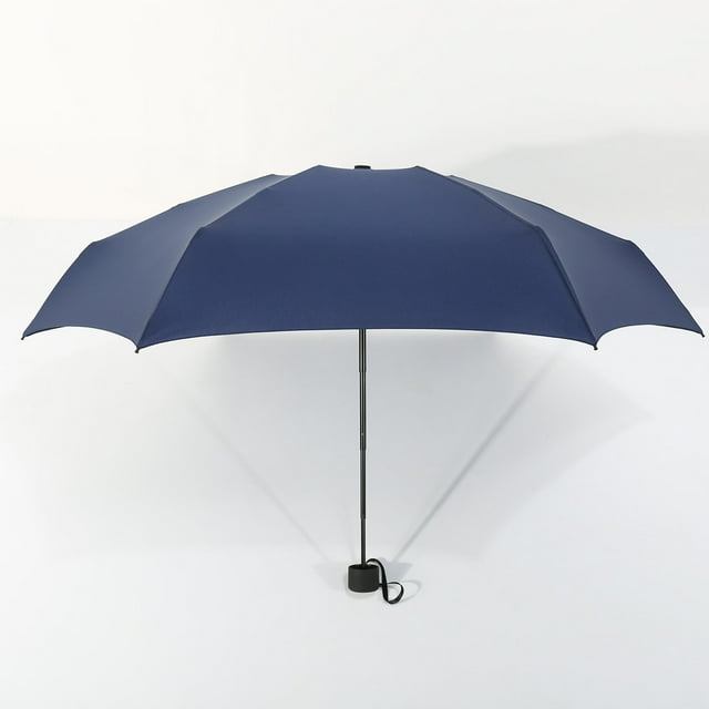 Qaailabf Mini Parapluie de Poche Compact Soleil 5 Pliable Imperméable Coupe-Vent Voyage
