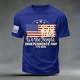 thumbnail image 5 of UngA America 250th Anniversary Shirt, 4th of July Shirts Patriotic Shirts for Men American Flag Patriotic Short Sleeve Shirts USA Star Stripes Graphic T Shirt (Blue,M), 5 of 5