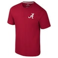 thumbnail image 2 of Men's Colosseum Crimson Alabama Crimson Tide Logo Lockup 2-Hit Active Blend T-Shirt, 2 of 3