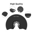 thumbnail image 3 of 10pcs Semi-circular Oscillating Saw Blades, 88mm Diameter Multi-Tools Universal Quick Release Multitools for Wood Plastic PVC, 3 of 4