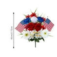 thumbnail image 3 of Flowers For Cemetery Decorations Lifelike Memorial Floral Arrangements Durable 50cm, 3 of 6