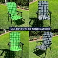 thumbnail image 7 of EasyGo Product Portable – Retro Style High Back Design – Outdoor Webbed Chair for Backyard, Camping, Sporting Events – Easy Folding, 4 Pack, Black/Grey, 7 of 7