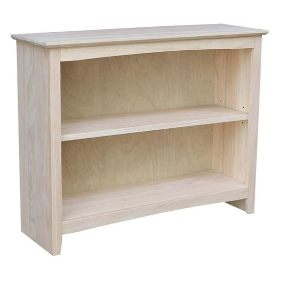 Bowery Hill 30" Wood Shaker Bookcase in Natural