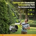 thumbnail image 5 of Vipuse Pole Hedge Trimmer Cordless, Electric Bush Trimmer Tool with 21" Dual-Action Blade, Detachable Telescoping Pole, 4.0Ah Battery, Powerful Branches Cutter for Tree & Shrubs Pruning, 5 of 11