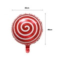 thumbnail image 6 of 10Pcs 18 Inches Lollipop Balloon Round Leakproof Multi-colors Strong Tear-resistant Scene Layout Reusable Birthday Party Aluminum Film Decorative Balloon for Indoor, 6 of 7
