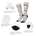 thumbnail image 6 of Lsque Pig And Watermelon Printed Crew Socks Men's Women's LightWeight Thin Casual Calf Socks ,Knee High Socks,Cotton Socks, 6 of 9
